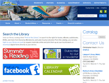 Tablet Screenshot of library.co.lake.ca.us